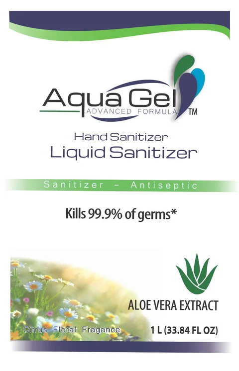 AQUA GEL HAND SANITIZER 1 L