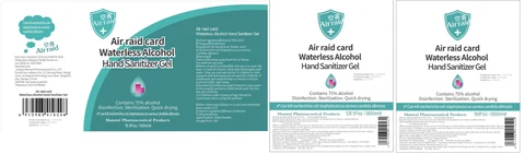 Waterless Alcohol Hand Sanitizer Gel packaging