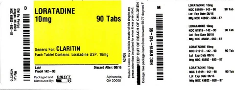 LORATADINE packaging