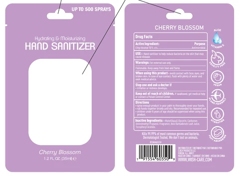 WISH HAND SANITIZER CHERRY BLOSSOM 포장