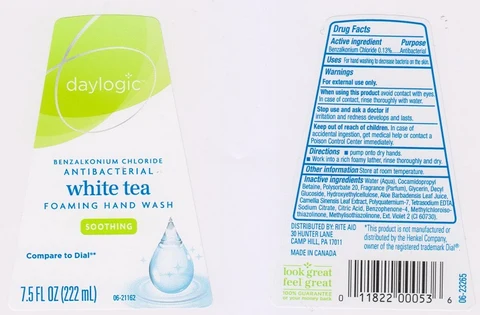 Daylogic White Tea Hand Wash 포장