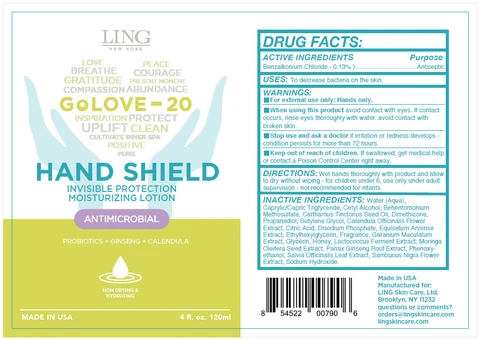 LING New York - Hand Shield packaging