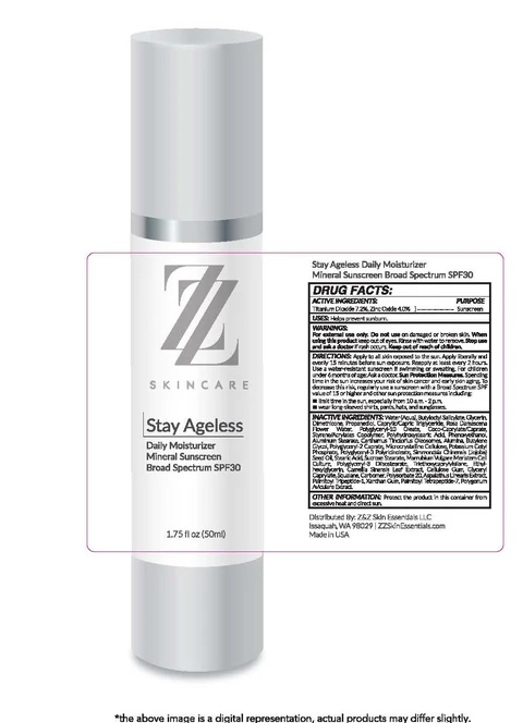Stay Ageless Daily Moisturizer Mineral Sunscreen Broad Spectrum SPF 30 packaging