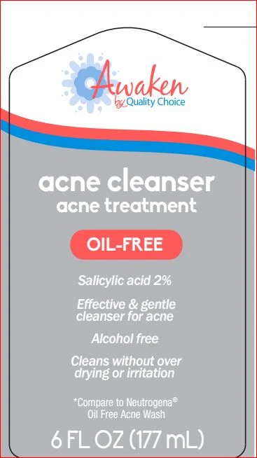 Acne CleanserAwaken by Quality Choice packaging