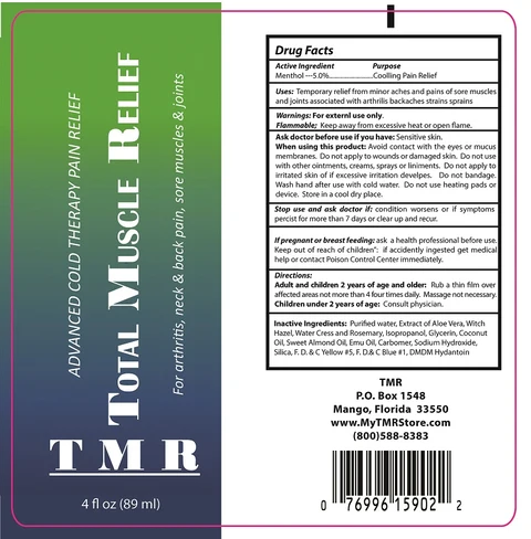 TOTAL MUSCLE RELIEF 4oz tube