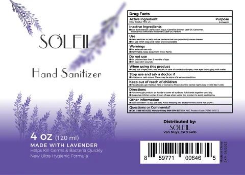 Hand Sanitizer packaging