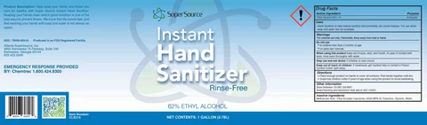 Hand Sanitizer packaging