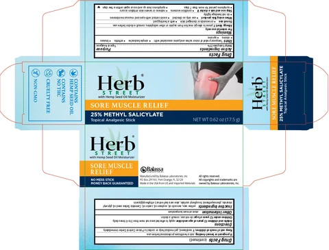 Herb Street Sore Muscle Relief 포장