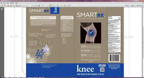 SmartRx Natural Pain Relief Sleeve KNEE 포장