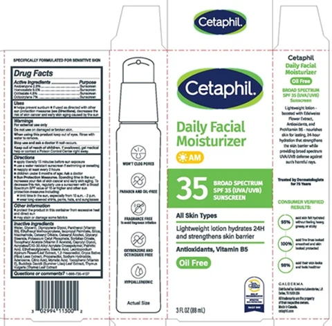 Cetaphil Daily Facial Moisturizer with suncreen SPF 35 포장