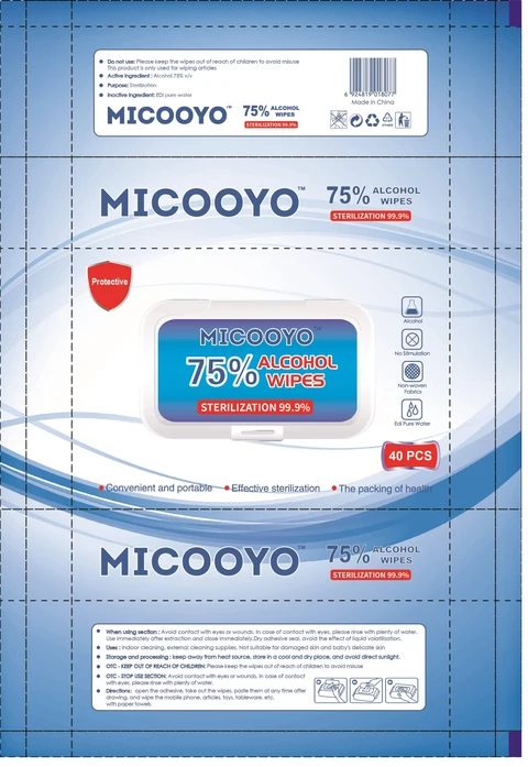 ALCOHOL WIPES 포장