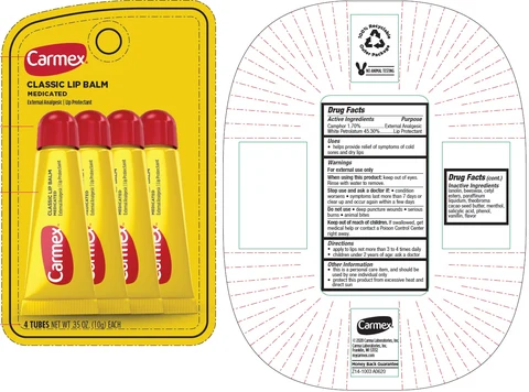 Carmex Classic Lip Balm Medicated 포장