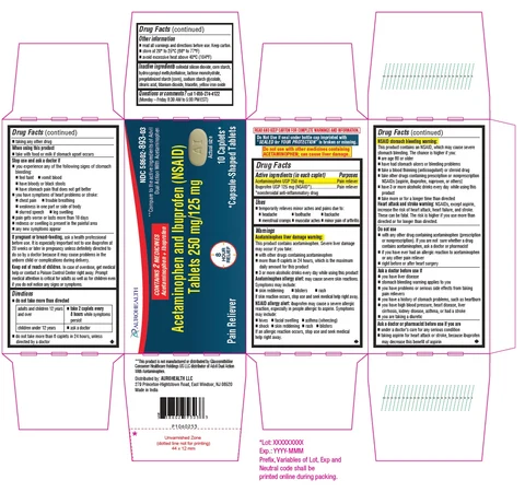 PACKAGE LABEL-PRINCIPAL DISPLAY PANEL - 250 mg/125 mg Container Carton (10 Caplets)