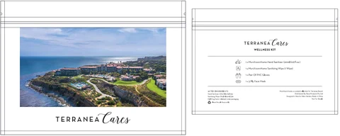 Terranea Cares Wellness Kit packaging