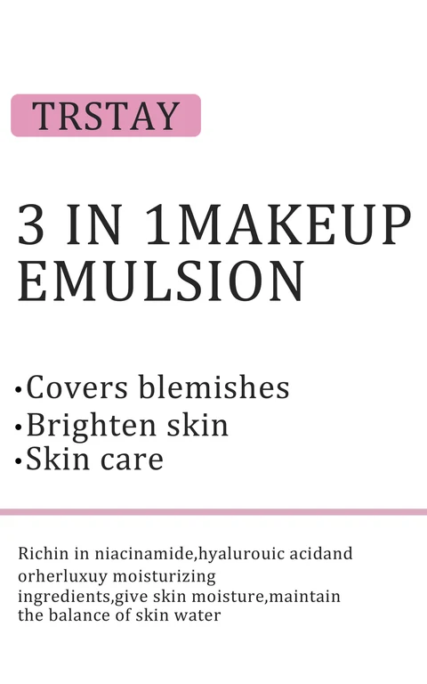 Trstay 3 In 1 Makeup Emulsion packaging