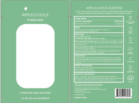 Touchland Power Mist Hand Sanitizer Applelicious 포장