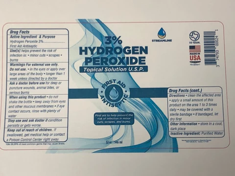 3% Hydrogen Peroxide 포장