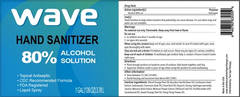 Wave Hand Sanitizer packaging
