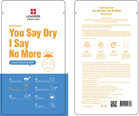 Leaders Daily Wonders You Say Dry I Say No More packaging
