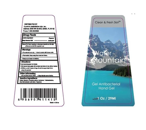 Water Mountain Hand Sanitizer packaging
