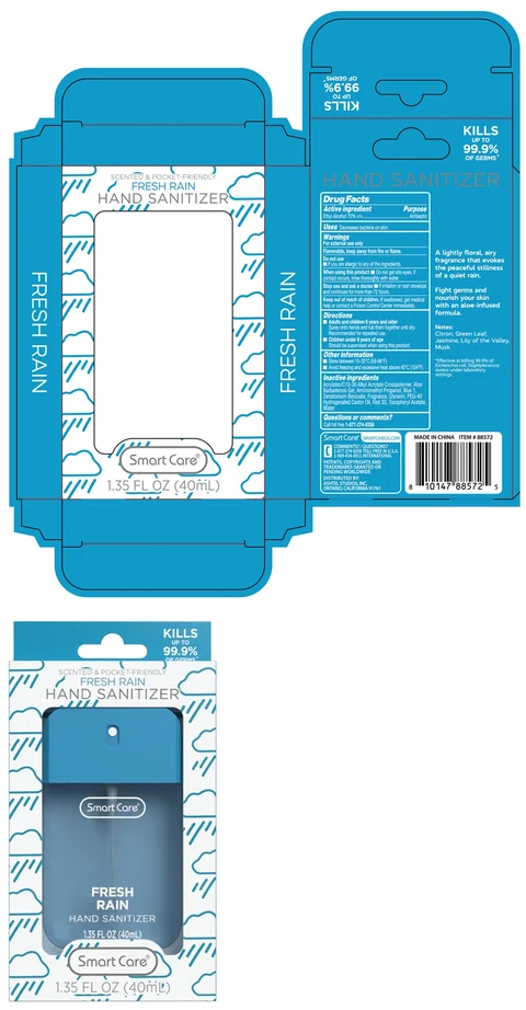 Smart Care FRESH RAIN HAND SANITIZER 포장