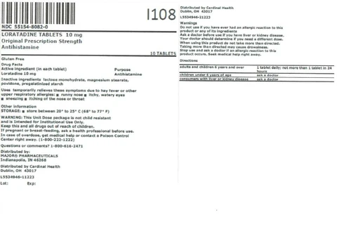Loratadine packaging