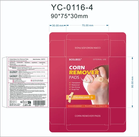 Corn remover pads 포장