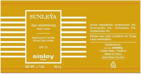 SUNLEYA Age minimizing sun care SPF 15 포장