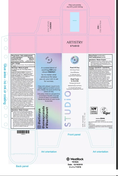 ARTISTRY STUDiO Rose All Day Anti Acne Toner Pore Refresher 포장