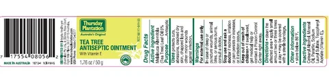 Thursday Plantation packaging