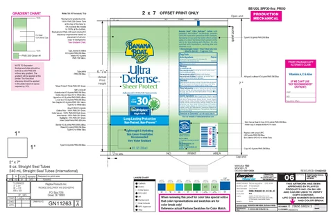 Banana Boat Ultra Defense Sheer Protect 포장