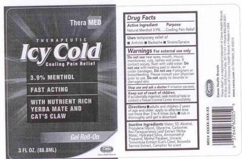 THERAPEUTIC ICY COLDCOOLING PAIN RELIEF ROLL-ON 포장