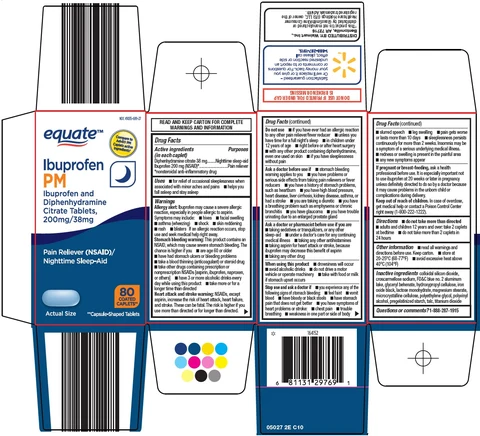 equate ibuprofen pm packaging