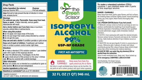 The Green Scissor packaging