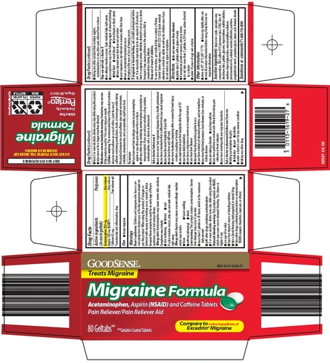 good sense migraine formula packaging