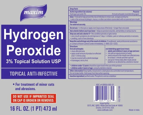 maxim Hydrogen Peroxide 포장