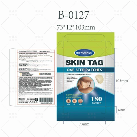 Skin tag patches packaging