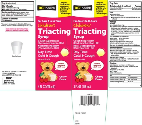 Triacting Daytime Cold CoughChildrens packaging