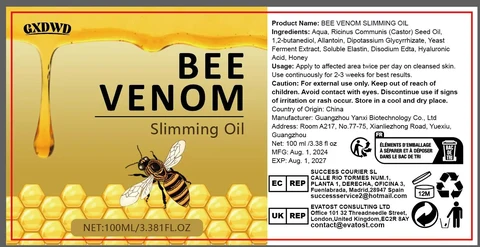 BEE VENOM Slimming Oil 포장