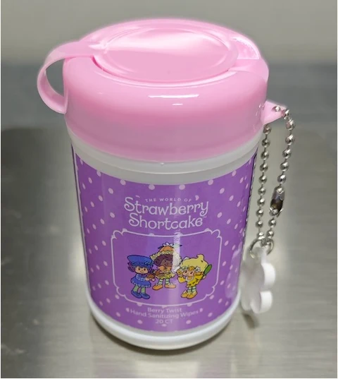 Strawberry Shortcake Berry Twist Hand Sanitizer Wipes packaging