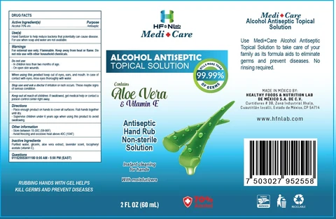Alcohol Antiseptic Topical Solution packaging