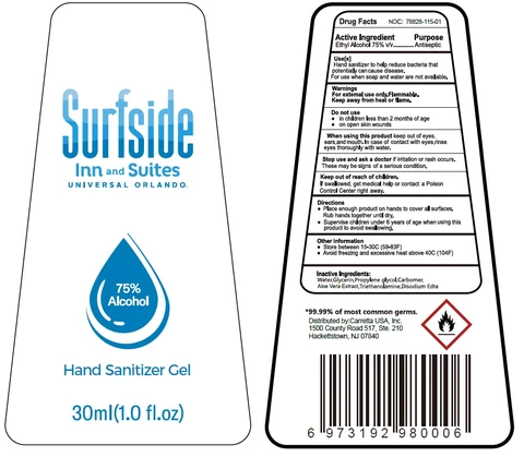 Surfside Inn and Suites Universal Orlando Hand Sanitizer Gel 포장