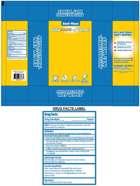 Sani-Maxx Antibacterial Wipes 포장