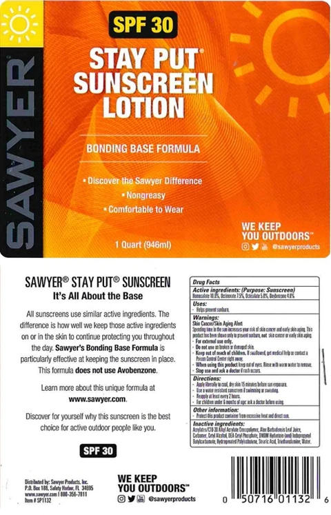 Sawyer SPF 30 포장