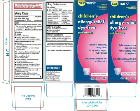 Childrens allergy relief packaging