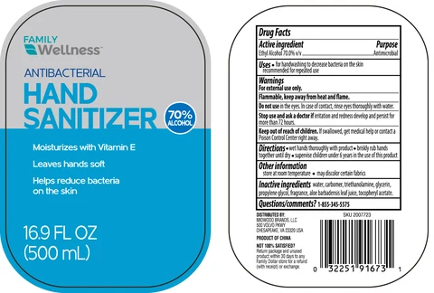 Hand sanitizer 16.9oz with vitamin E packaging
