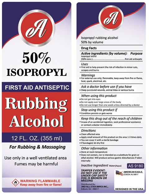 A50% ISOPROPYL Rubbing Alcohol 포장