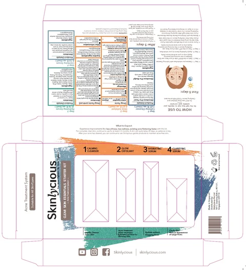 Skinlycious Clear Skin Essentials Starter kit packaging