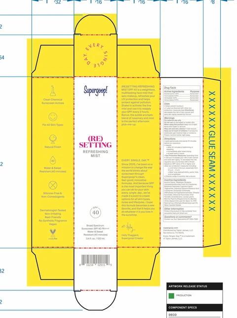(Re)Setting Refreshing Mist SPF 40 포장