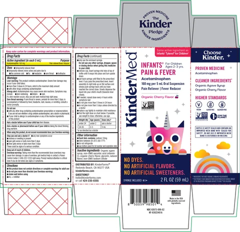 Infants Pain and Fever packaging